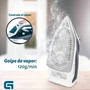 Grunkel Plancha de vapor 2600W suela cerámica azul PL-2600CE